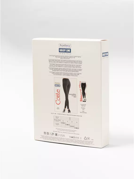 Леггинсы женские conte goldy line black, 15С-004ТСП, 170-90/XS, CONTE ELEGANT,  - 2