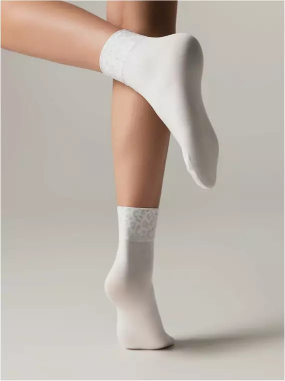 Носки женские с леопардовым принтом conte fantasy 942 mix, 22С-55СП, 36-39 (23-25), CONTE ELEGANT,  - 2