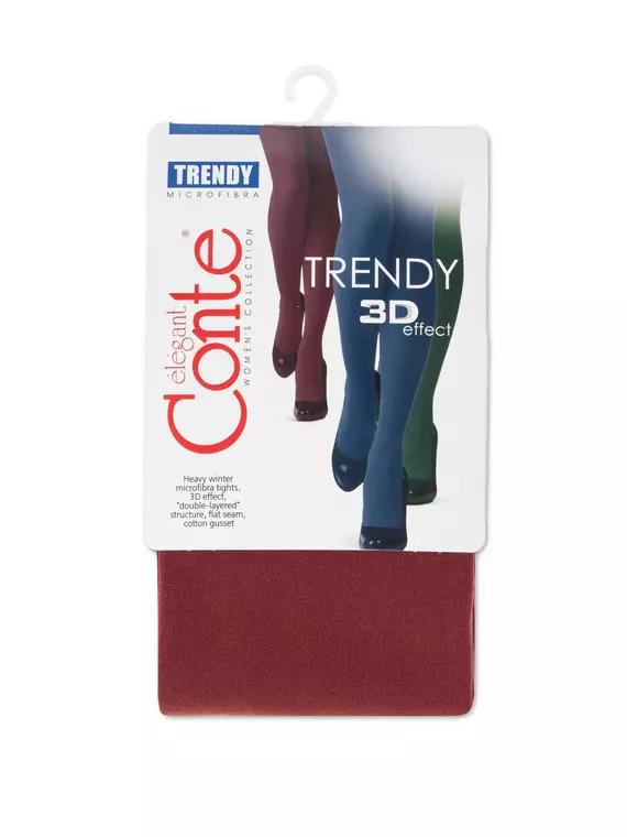 Теплые женские колготки trendy 150 pale rose, 8С-57СПТ, 4, CONTE ELEGANT,  - 2