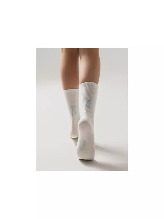Удлиненные женские хлопковые носки conte active 1103 молочный, 20С-20СП, 36-39 (23-25), CONTE ELEGANT,  - 3
