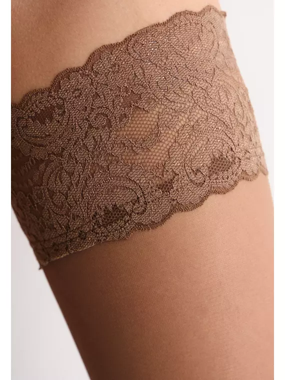 Чулки incanto tiffany 20 daino, , 1/2 (S/M), INCANTO, - 5