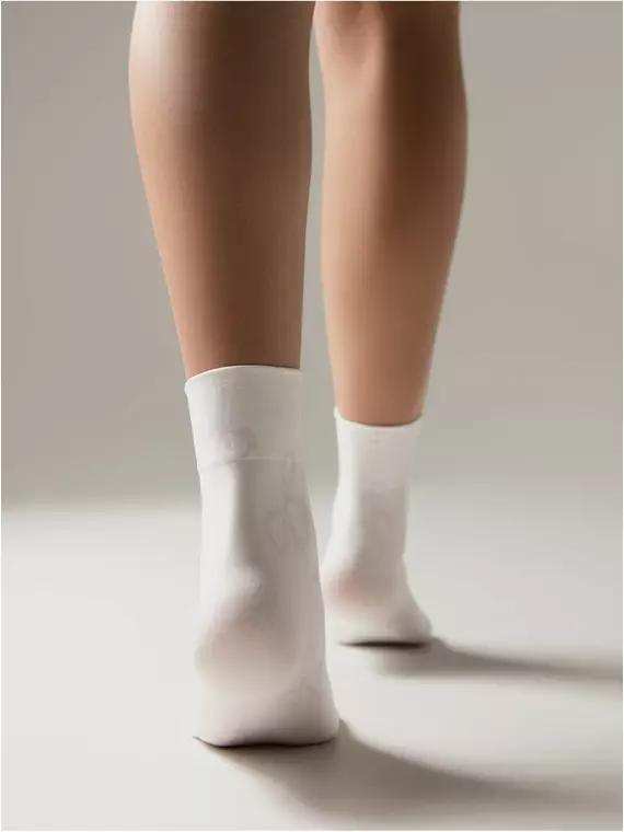 Носки женские с рисунком «розовые бантики» fantasy 941 mix, 22С-55СП, 36-39 (23-25), CONTE ELEGANT,  - 2