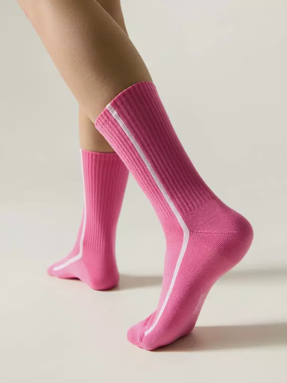 Удлиненные женские носки conte active 965 розовый, 20С-20СП, 39-41 (25-27), CONTE ELEGANT,  - 3
