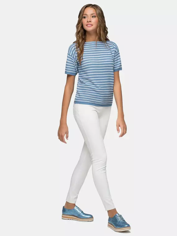 Джемпер женский conte вязаный ldk 021 голубой, 16С-122СП, 170,176-84, CONTE ELEGANT,  - 2