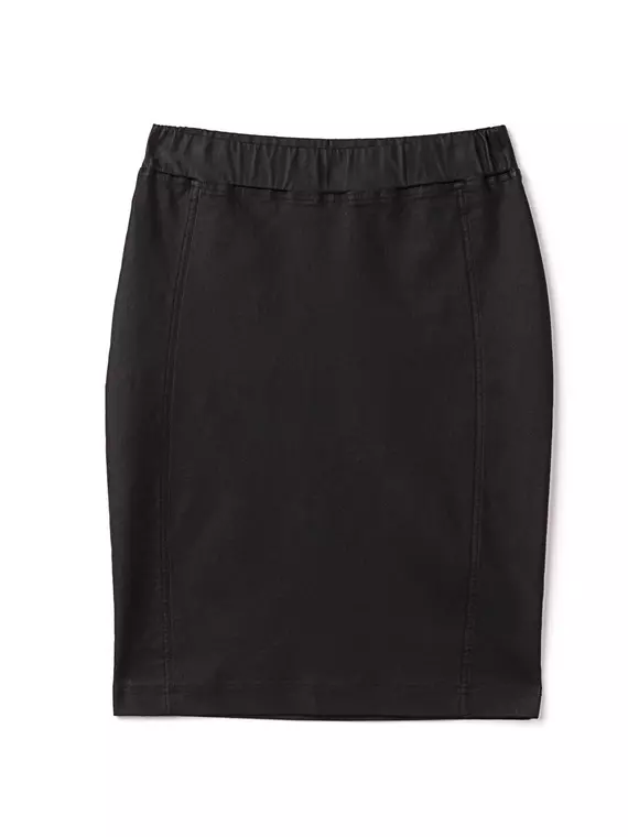 Юбка-карандаш женская с напылением "под кожу" gloria nero, 18С-598ТСП, 170-88-94/S, CONTE ELEGANT,  - 2