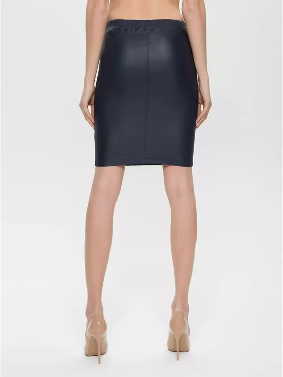 Юбка-карандаш женская с напылением "под кожу" gloria navy, 18С-598ТСП, 170-88-94/S, CONTE ELEGANT,  - 3