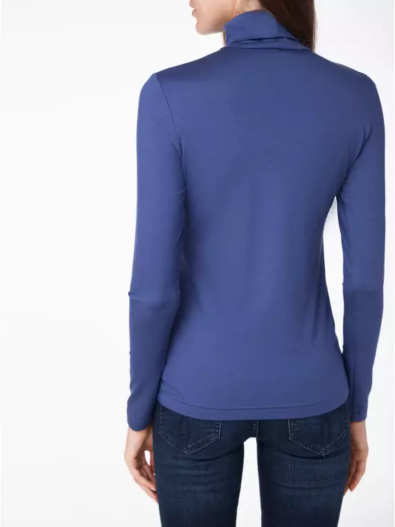 Классическая водолазка из вискозы "ощущение шелка" 820 denim, 18С-507ТСП, 170-84, CONTE ELEGANT,  - 2