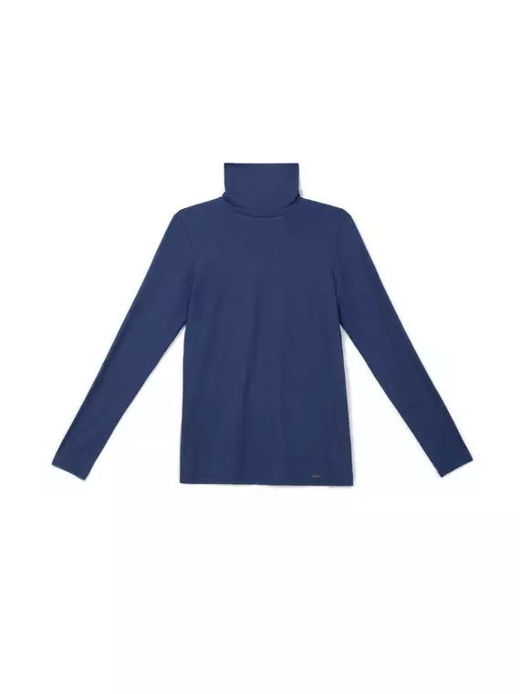 Классическая водолазка из вискозы "ощущение шелка" 820 denim, 18С-507ТСП, 170-84, CONTE ELEGANT,  - 4