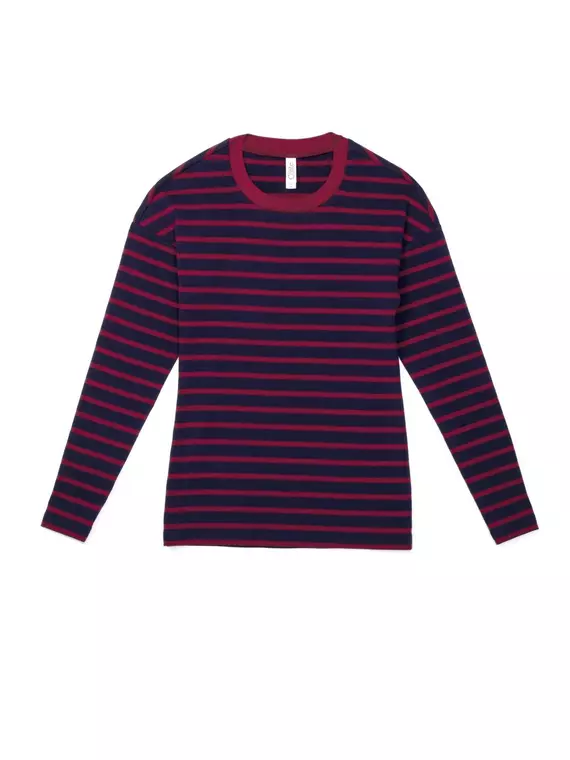 Джемпер женский conte из хлопковой пряжи "абсолютный комфорт и антипилинг" 827 marino-bordo, 18С-514ТСП, 170-88, CONTE ELEGANT,  - 1