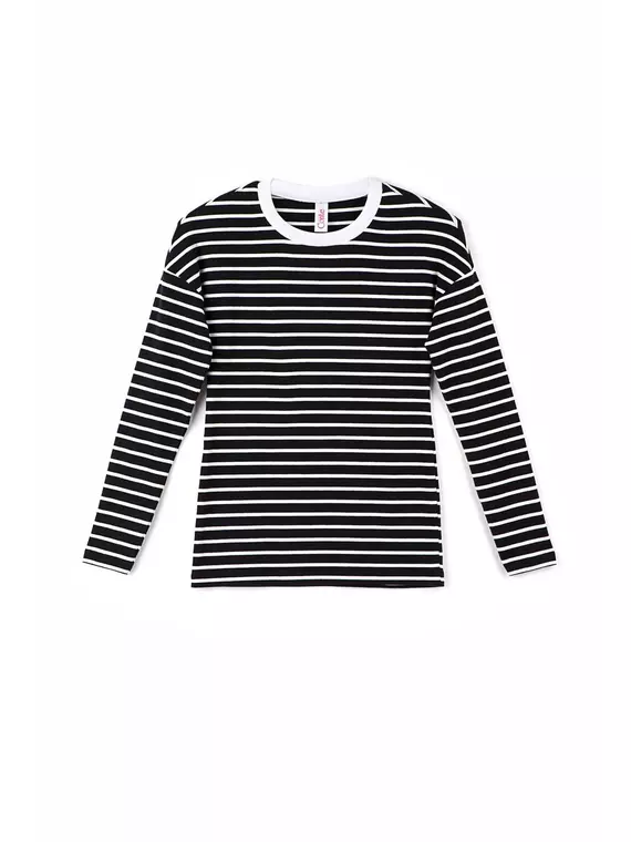 Джемпер женский conte из хлопковой пряжи "абсолютный комфорт и антипилинг" 827 black-white, 18С-514ТСП, 170-84, CONTE ELEGANT,  - 4