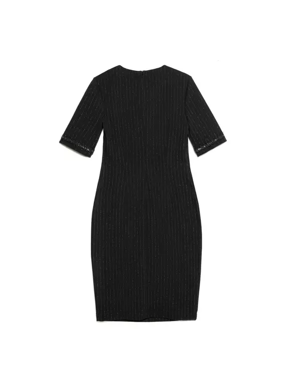 Женское платье-футляр с легким мерцанием люрекса lpl 1039 conte elegant shiny black, 19С-828ТСП, 164-96-102, CONTE ELEGANT,  - 4