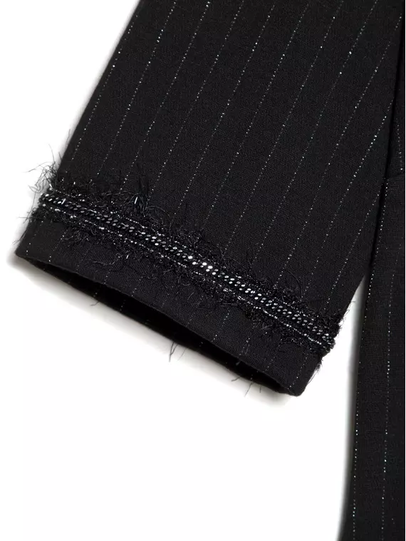 Женское платье-футляр с легким мерцанием люрекса lpl 1039 conte elegant shiny black, 19С-828ТСП, 164-96-102, CONTE ELEGANT,  - 5