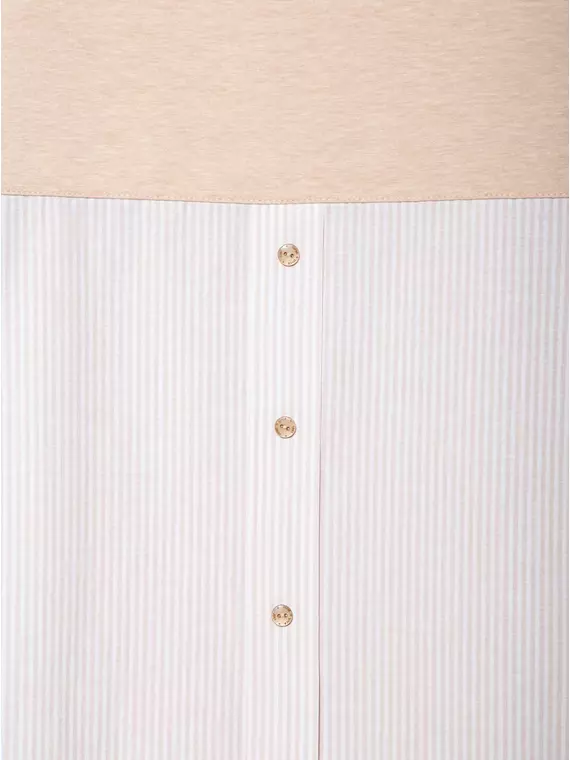 Стильная туника conte с имитацией рубашки 831 beige, 18С-518ТСП, 170-88-94, CONTE ELEGANT,  - 4