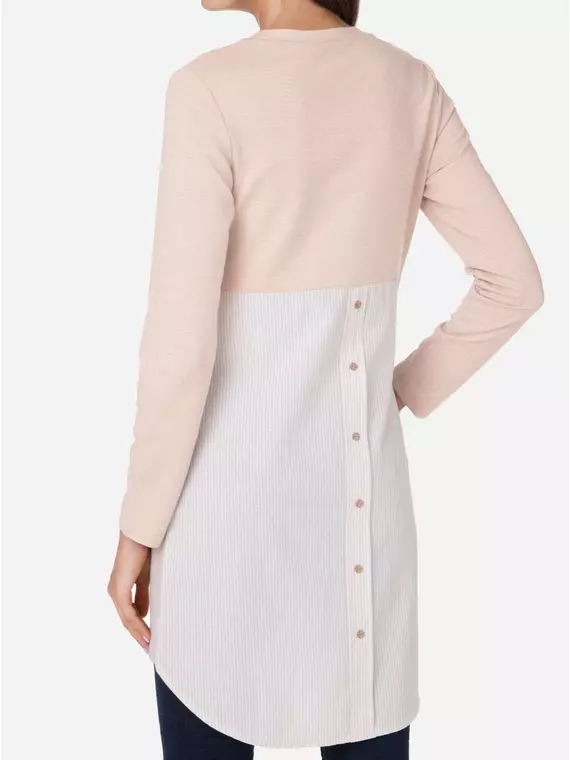 Стильная туника conte с имитацией рубашки 831 beige, 18С-518ТСП, 170-88-94, CONTE ELEGANT,  - 1