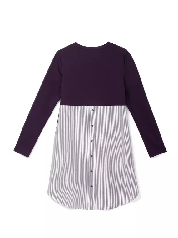 Стильная туника conte с имитацией рубашки 831 grape purple, 18С-518ТСП, 170-84-90, CONTE ELEGANT,  - 6