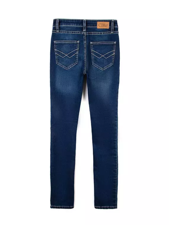 Моделирующие джинсы skinny со средней посадкой 4640/4915d синий, 4640/4915D, 170-90/XS, CONTE ELEGANT,  - 4