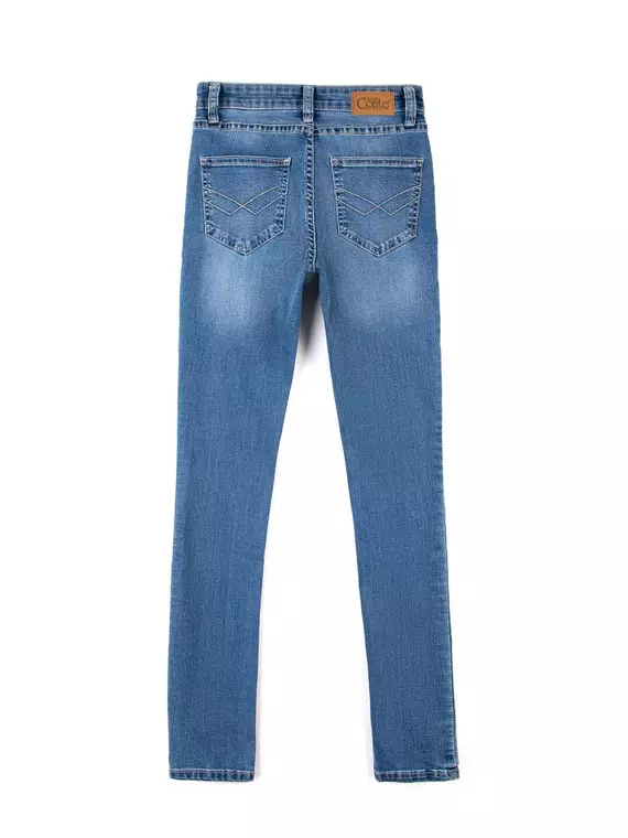 Моделирующие джинсы skinny со средней посадкой 4640/4915l синий, 4640/4915L, 170-106/XL, CONTE ELEGANT,  - 4