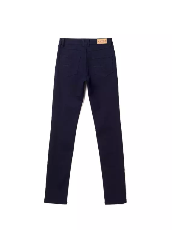 Джинсы женские conte straight fit с высокой посадкой con-90 темно-синий, , 164-98/M, CONTE ELEGANT, - 4