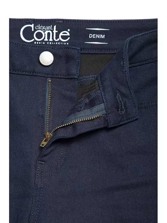 Джинсы женские conte straight fit с высокой посадкой con-90 темно-синий, , 164-98/M, CONTE ELEGANT, - 6
