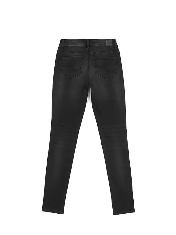 Моделирующие женские джинсы из премиального денима с вышивкой con-100 черный, CON-100, 170-94/S, CONTE ELEGANT,  - 5