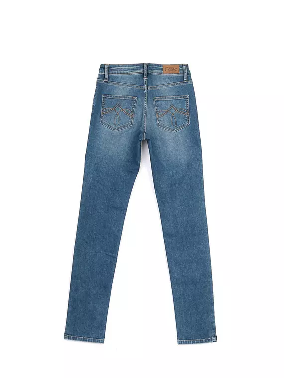 Джинсы женские eco-friendly с эффектом "мгновенная коррекция живота" con-105 синий, CON-105, 170-94/S, CONTE ELEGANT,  - 4