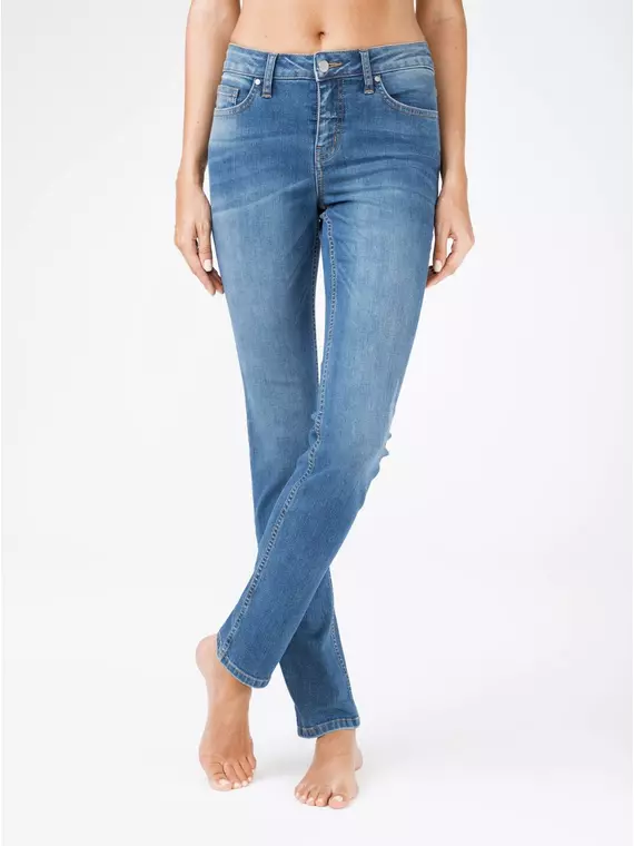 Джинсы женские eco-friendly с эффектом "мгновенная коррекция живота" con-105 синий, CON-105, 170-94/S, CONTE ELEGANT,  - 1