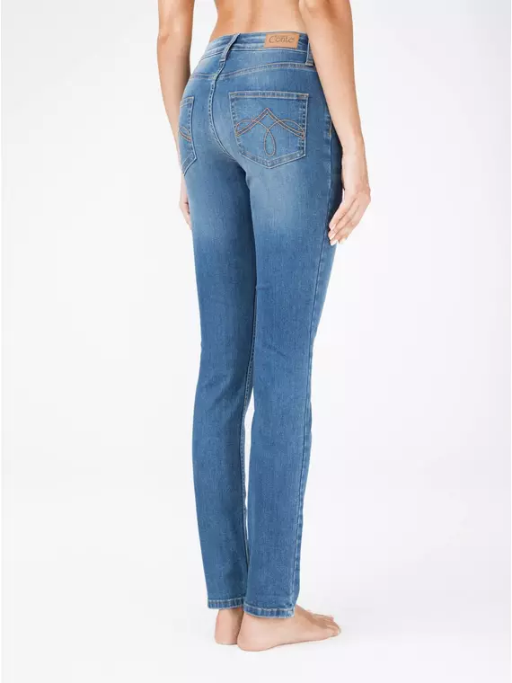 Джинсы женские eco-friendly с эффектом "мгновенная коррекция живота" con-105 синий, CON-105, 170-94/S, CONTE ELEGANT,  - 2