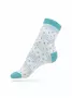 Носки женские Esli CLASSIC 090 белый-бирюза