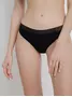 Трусы женские «бразилиана» из хлопка с ажурной тесьмой Poetic LBR 1535 black