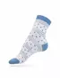 Носки женские Esli CLASSIC 090 белый-светлый джинс