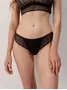 Трусы женские «бразилиана» из геометрического кружева и хлопка GRAFIC LACE LBR 1983 black