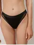Трусы женские «бразилиана» из бамбука и эластичной сеточки DOUBLE CONTE LBR 2260 black
