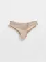 Трусы женские «бразилиана» из фактурного кружева с фигурным вырезом GRAFIC LACE LBR 1984 light almond