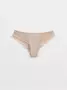 Трусы женские «бразилиана» из геометрического кружева и хлопка GRAFIC LACE LBR 1983 light almond