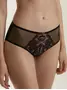 Трусы женские «хипстеры» из кружева и сеточки DREAM TP7119 черный