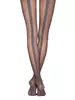 Колготки женские с широкой полосой из люрекса GLOSS grafit