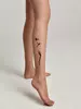 Колготки женские фантазийные с тату-рисунком FEMME bronz