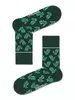 Хлопковые мужские носки HAPPY с рисунком «Динозавры» 143 темно-зеленый