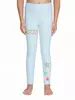 Джеггинсы для девочки с ярким рисунком из неоновых стразов ROCK STAR crystal blue