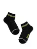 Носки детские Conte-kids ACTIVE (короткие) 508 черный-салатовый