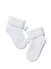 Теплые махровые детские носки SOF-TIKI (с отворотом, декор) 212 белый