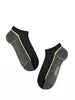 Носки мужские DIWARI ACTIVE (ультракороткие) 044 черный-темно-серый
