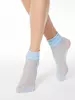 Носки женские Conte FANTASY (короткие, люрекс)  132 light blue