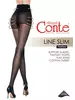 Колготки женские с имитацией шва и утягивающими шортиками LINE SLIM
