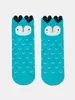 Хлопковые детские носки TIP-TOP (мордашки) 603 бирюза
