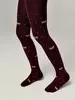 Хлопковые детские колготки TIP-TOP с люрексом 545 бордо