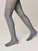 Ажурные детские колготки MISS 617 темно-серый