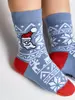 Новогодние детские носки NEW YEAR 948 светлый джинс