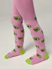 Теплые махровые детские колготки SOF-TIKI (махровые внутри) 644 мальва