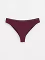 Трусы женские "бразилиана" из премиального хлопка classic basic lbr 1349 bordo, , 94/S, CONTE ELEGANT, - 1